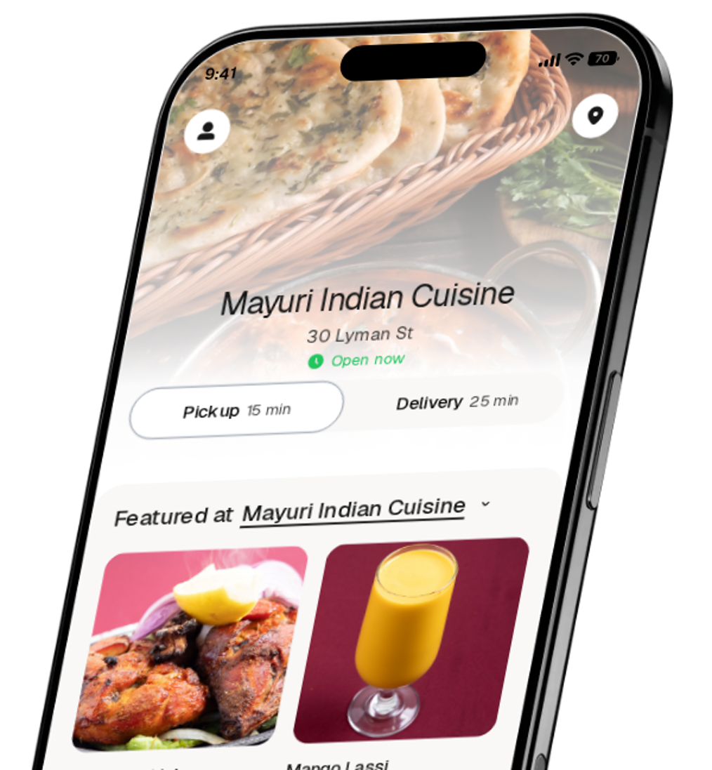Mayuri Indian Cuisine app preview